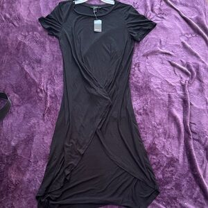 Forever 21 Black Asymmetrical Dress